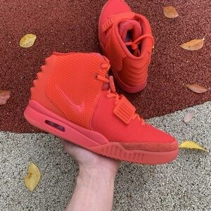Sizes 9-12 Yeezy LeBron Red Sneakers